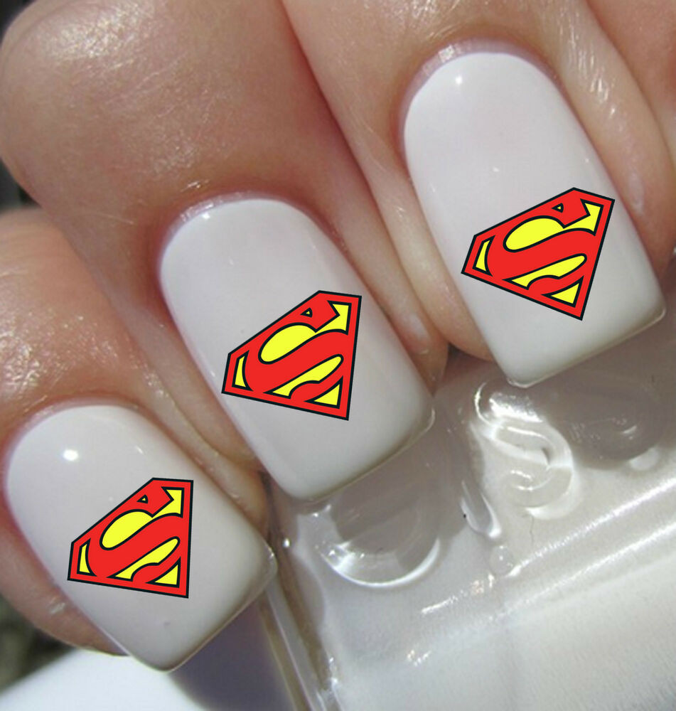 Superman Nail Art
 40 Superman Nail Art Decals Wraps Stickers Water Transfer