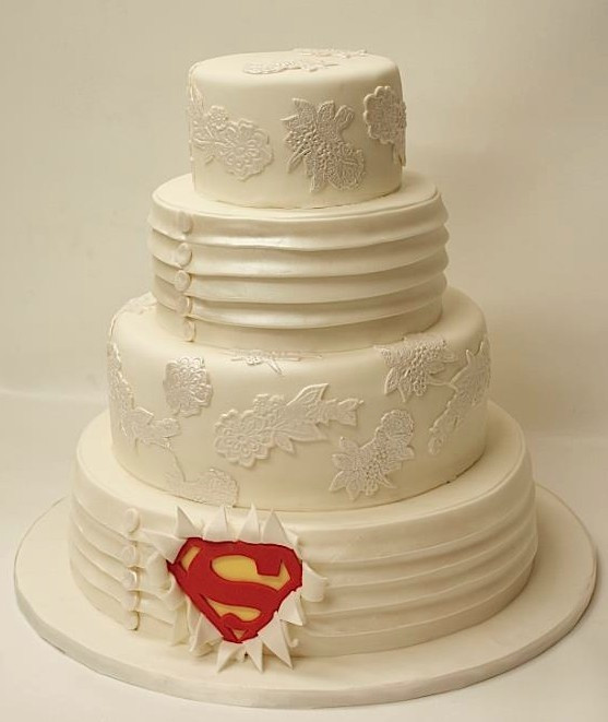Superman Wedding Cakes
 755 best images about White wedding cakes on Pinterest
