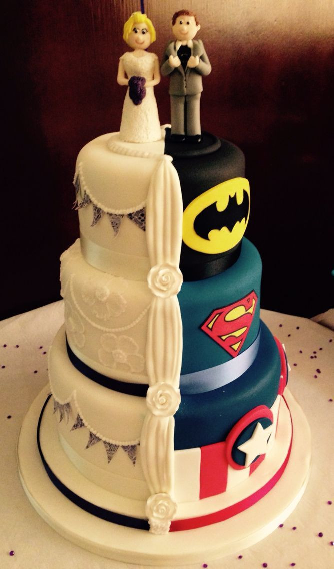 Superman Wedding Cakes
 Pin by Nicola Dignum on Batman in 2019