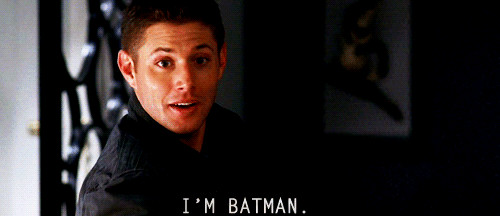 Supernatural Quotes Funny
 When Dean Reveals His Secret Identity