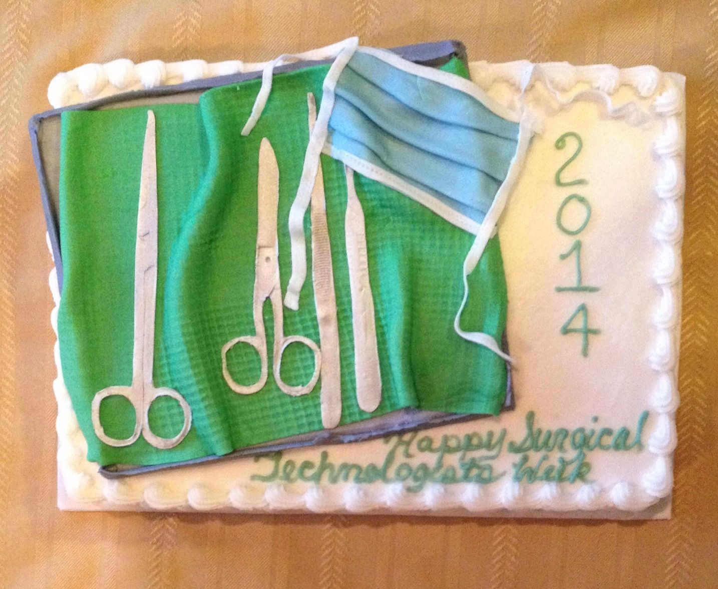 Surgical Tech Graduation Party Ideas
 Surgical Technologists Week Cake 9x13 Sheet Cake I made