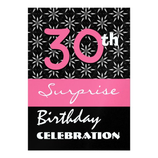Surprise 30th Birthday Invitations
 30th SURPRISE Birthday Party Invitation Template 5" X 7