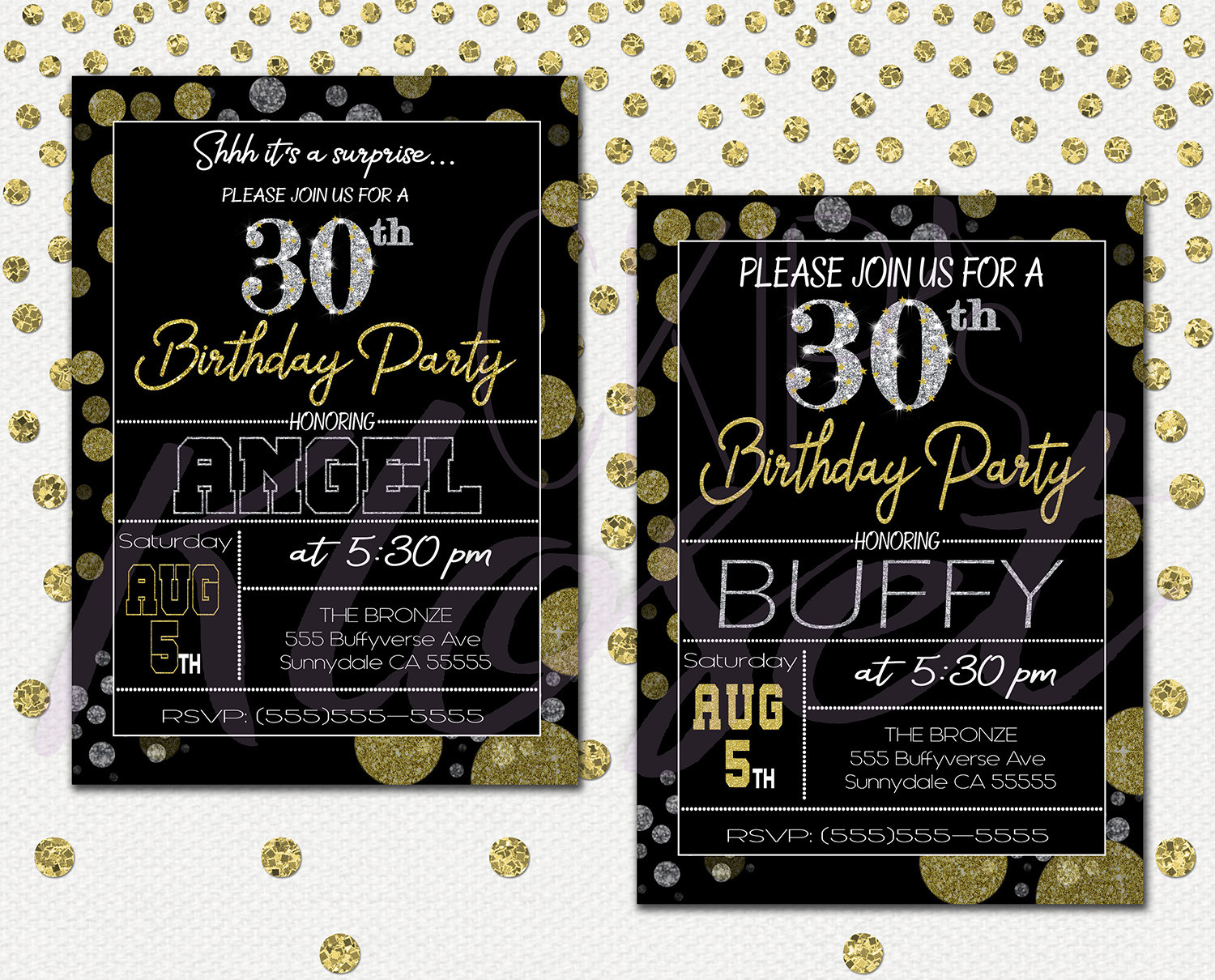 Surprise 30Th Birthday Party Ideas For Him
 Surprise 30th Birthday Invitations for Him or Her – Mens