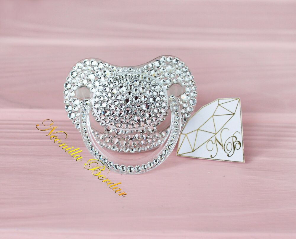 Swarovski Baby Gifts
 Pacifier with Swarovski Crystals Baby Shower Gift Bling