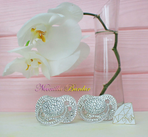 Swarovski Baby Gifts
 Pacifier made with Swarovski Crystals Bling dummy Baby