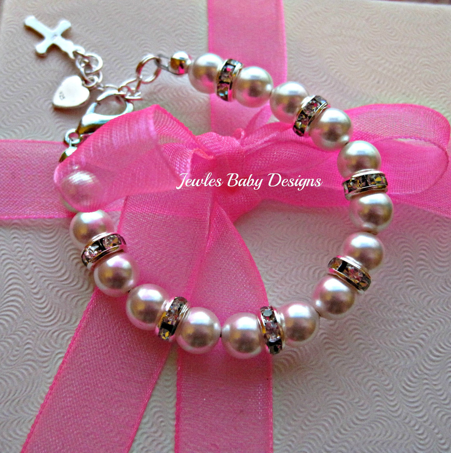 Swarovski Baby Gifts
 Infant SWAROVSKI Baby bracelet Gift set for by JewlesDesigns