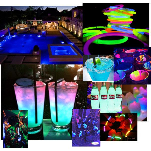 Sweet 16 Birthday Pool Party Ideas
 Glow in the dark pool party