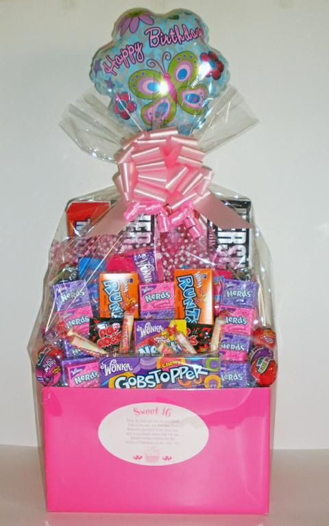 Sweet 16 Gift Basket Ideas
 Sweet 16 Candy Bouquet Box by impressions