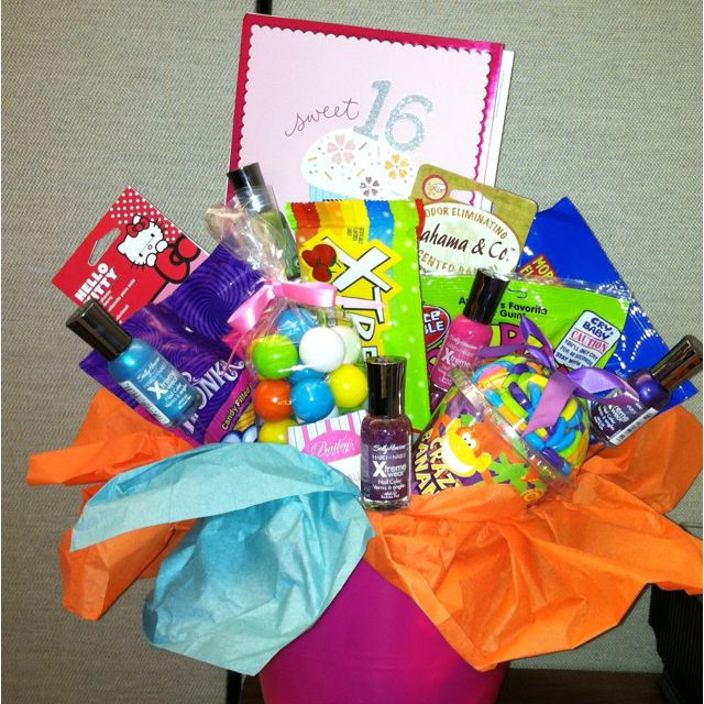Sweet 16 Gift Basket Ideas
 Pin on Nifty ideas for ts