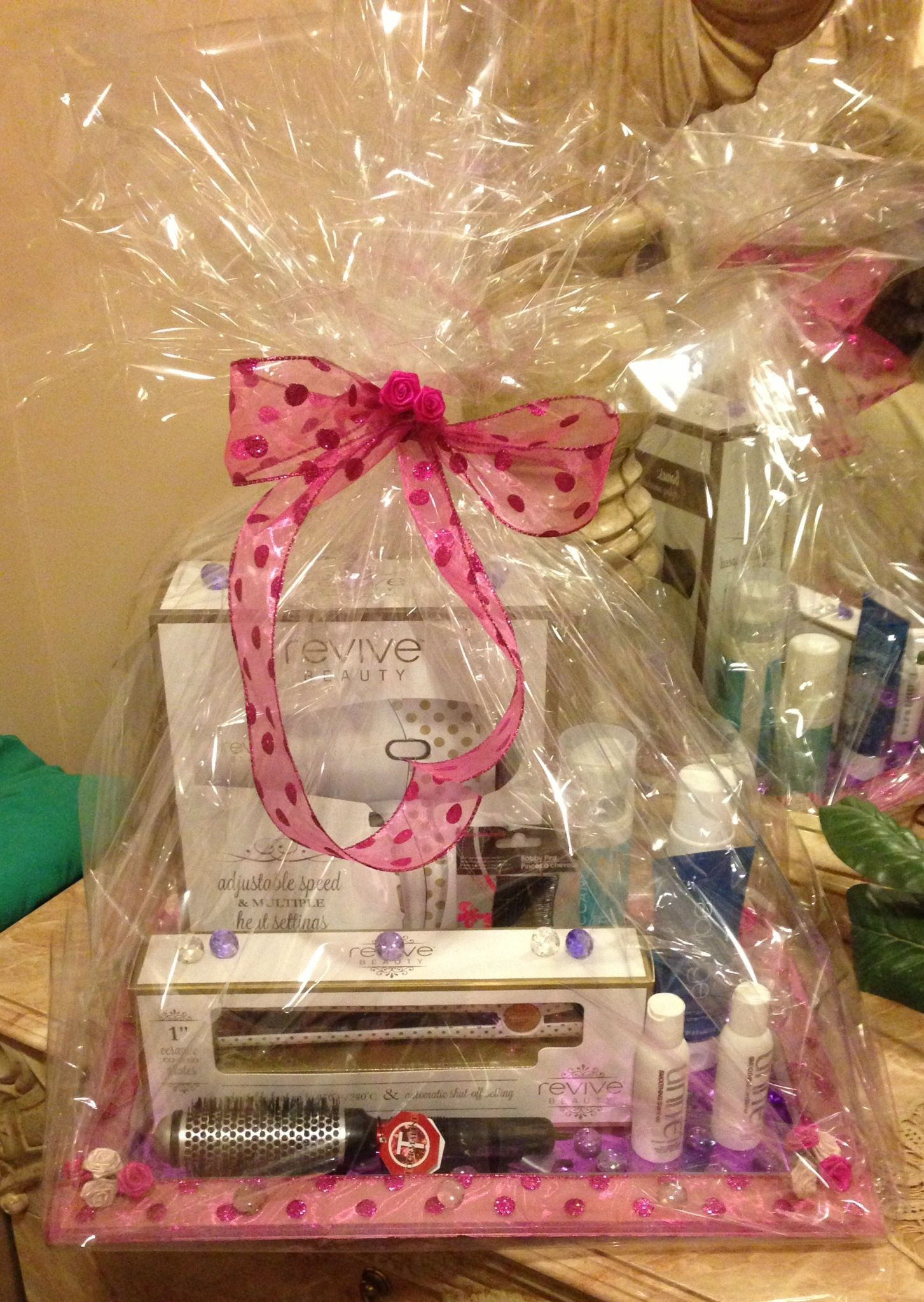 Sweet 16 Gift Basket Ideas
 Sweet 16 t for girls hair basket Blow dryer