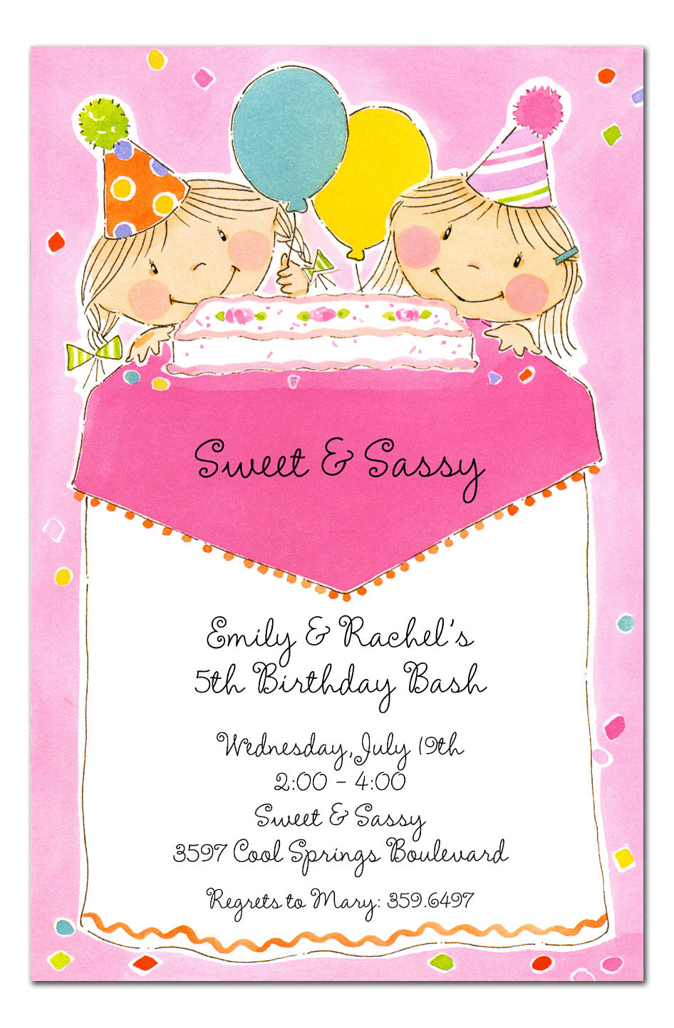 Sweet And Sassy Birthday Party
 Sweet and Sassy Birthday Invitations by Invitation
