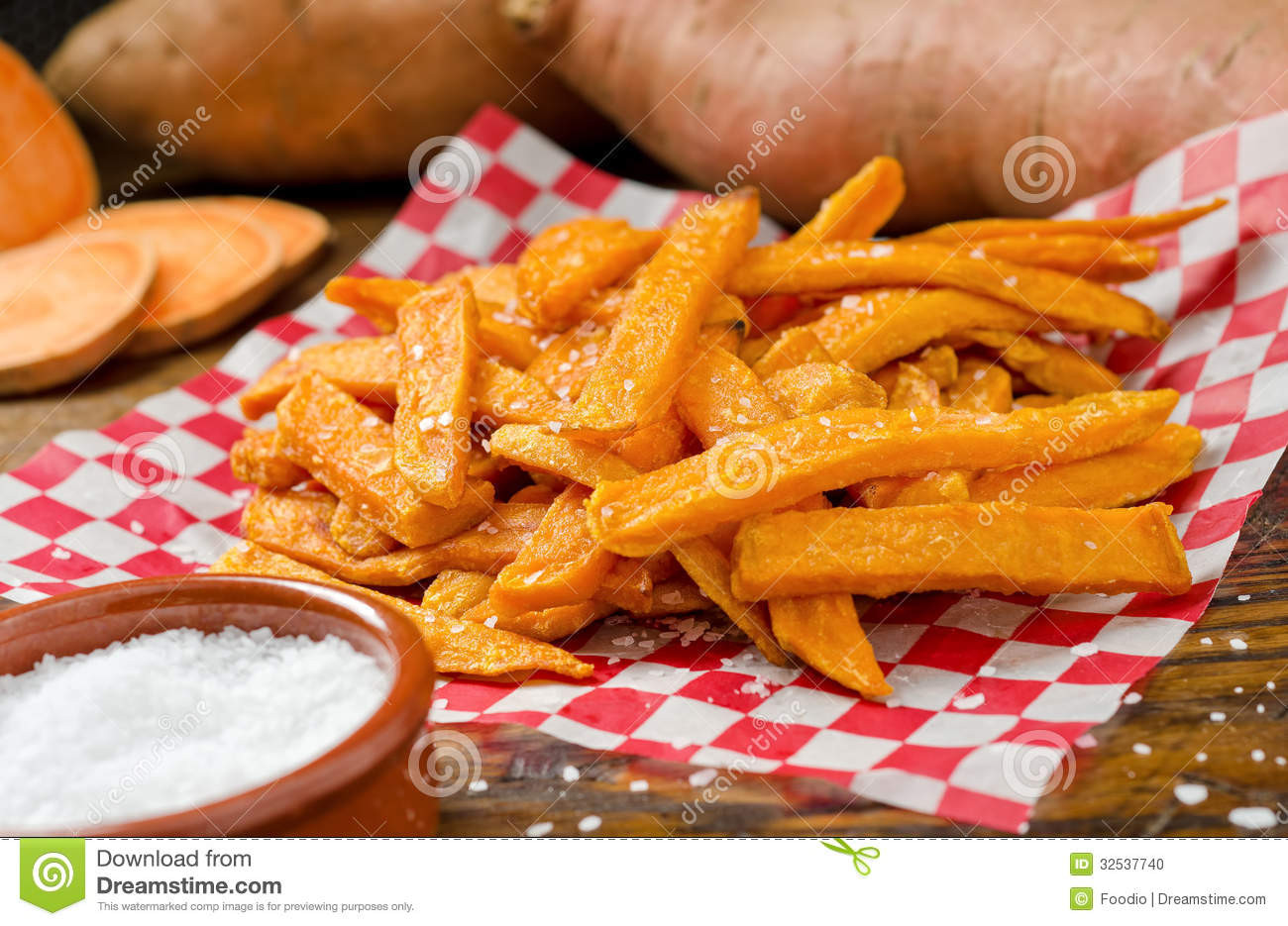 Sweet Potato Fries Deep Fried
 Sweet Potato Fries stock photo Image of deep closeup