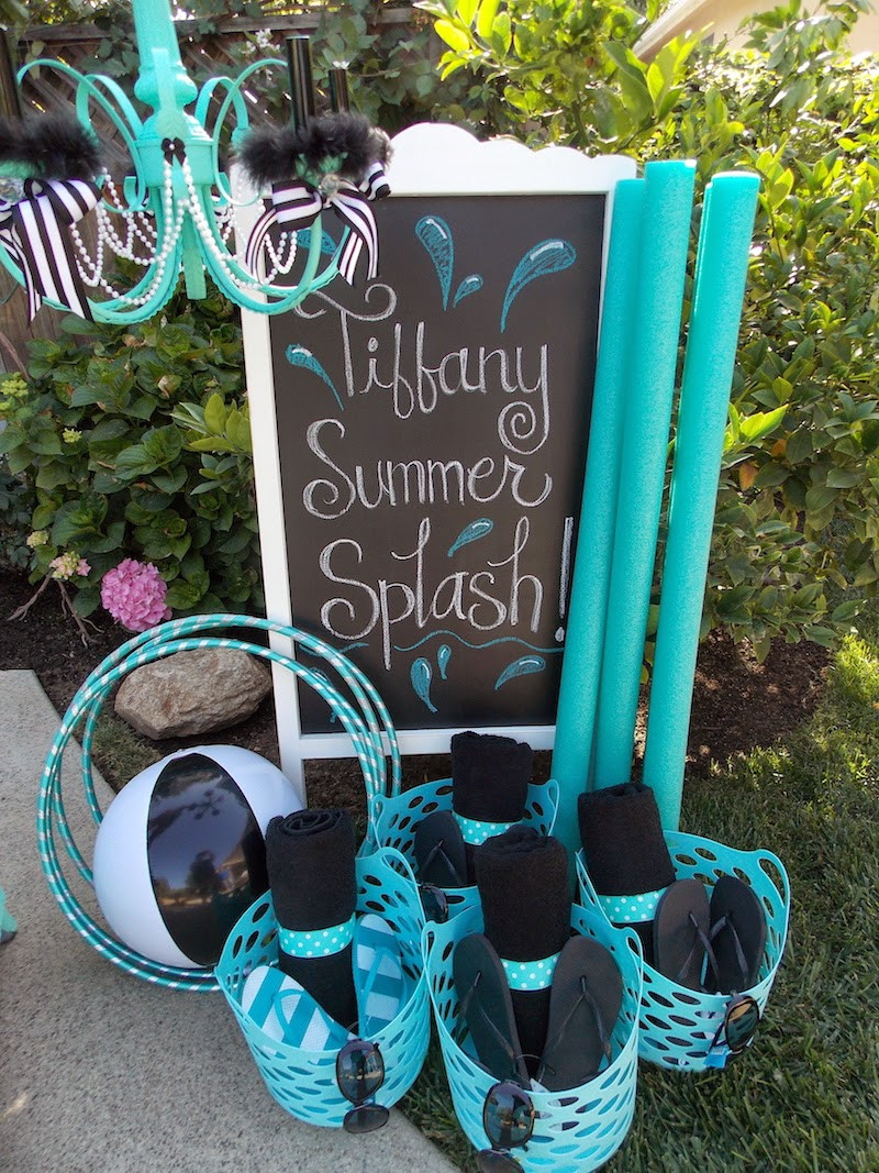 Sweet Sixteen Pool Party Ideas
 Tiffany Summer Splash