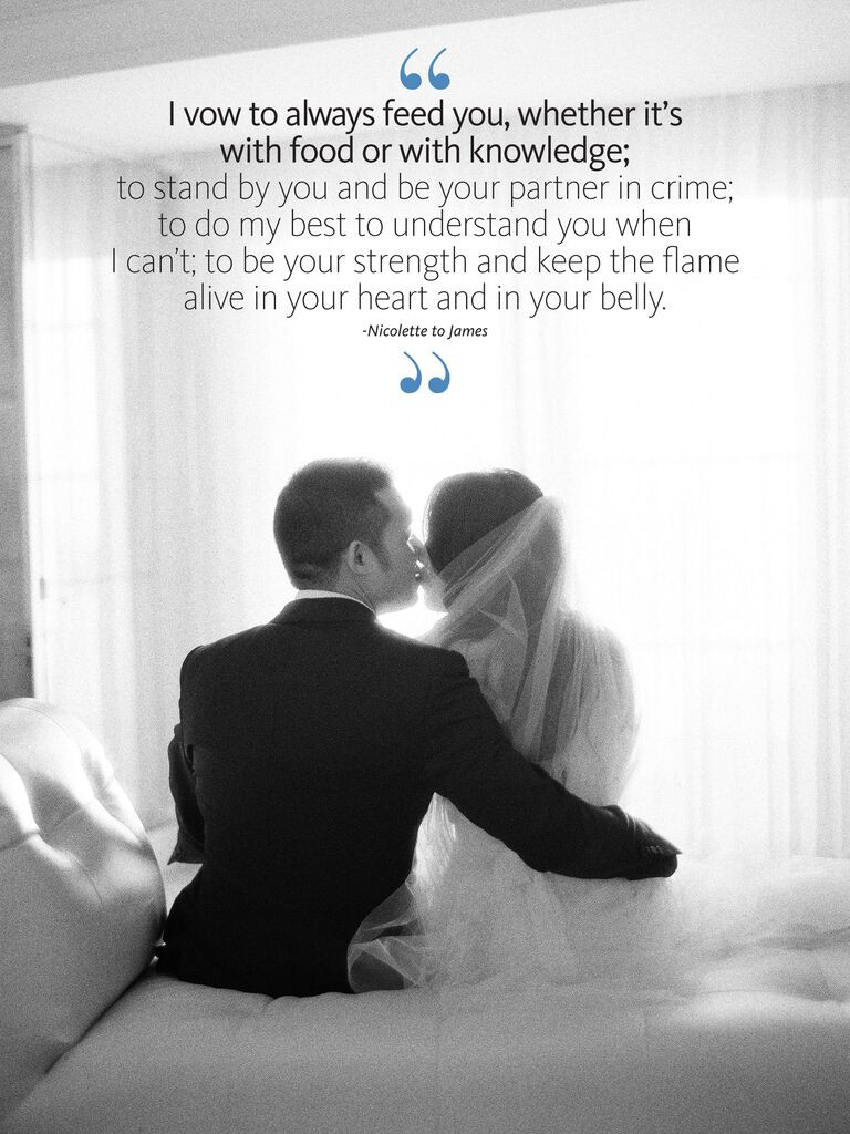 Sweetest Wedding Vows
 Sweet and Personal Real Wedding Vows