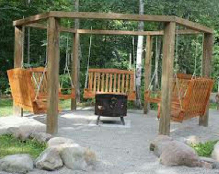 Swing Bench Fire Pit Project
 Barbecue pit swing sent we are going to add 6 swings