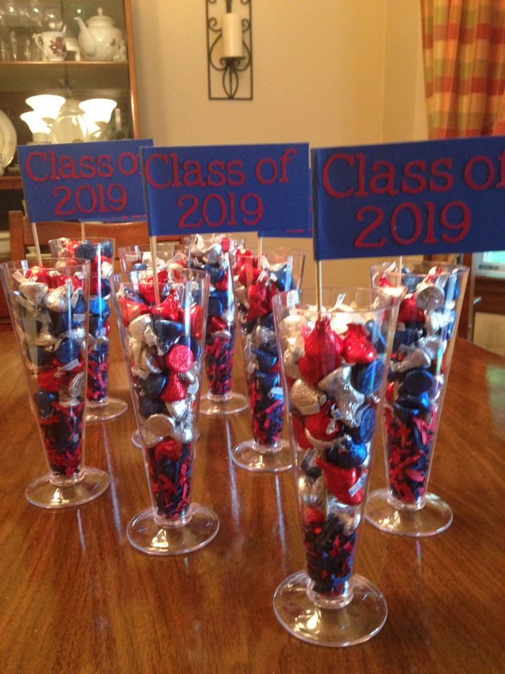 Table Decoration Ideas For High School Graduation Party
 Centerpieces for my daughter s 8th grade graduation party