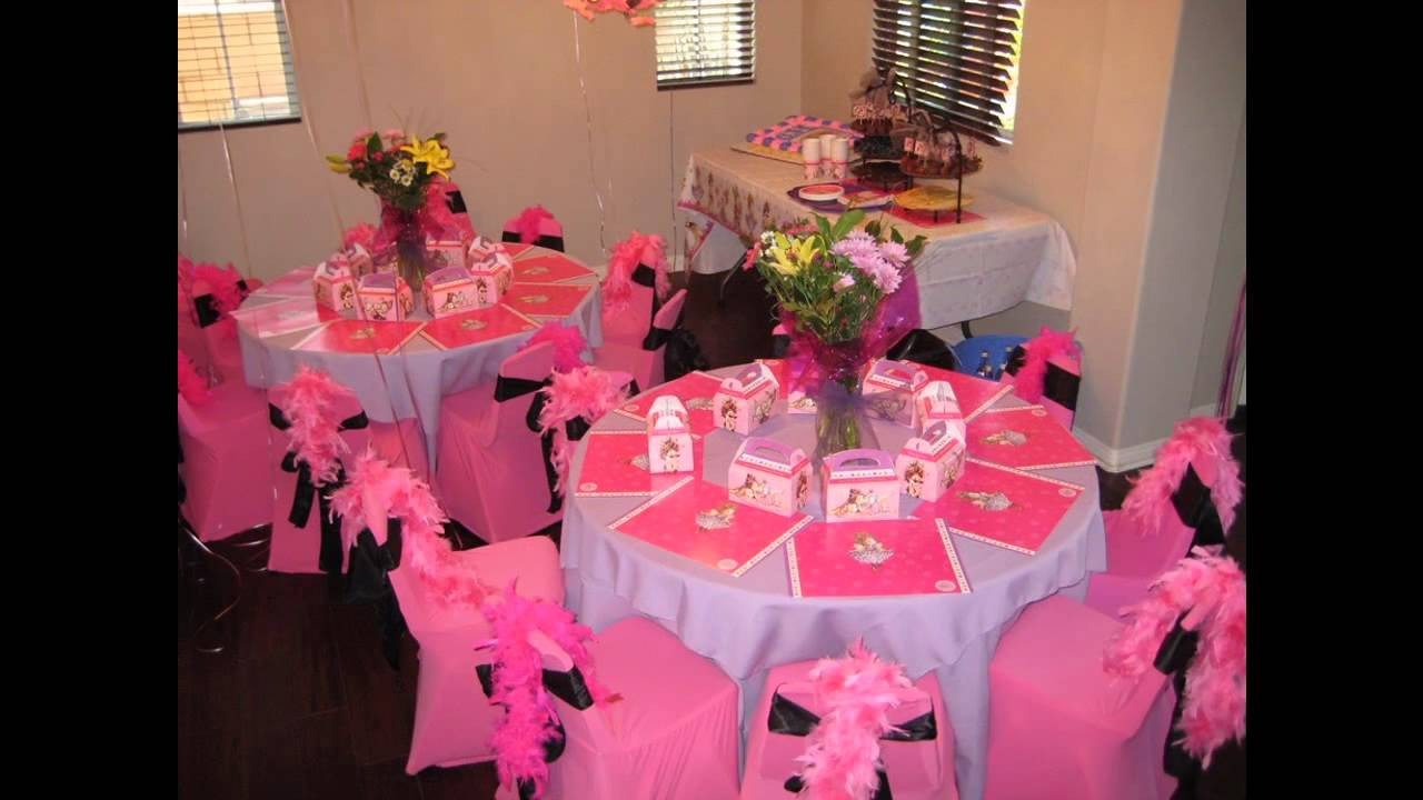 Table Decorations For Birthday Party
 at home table Birthday Party decoration ideas