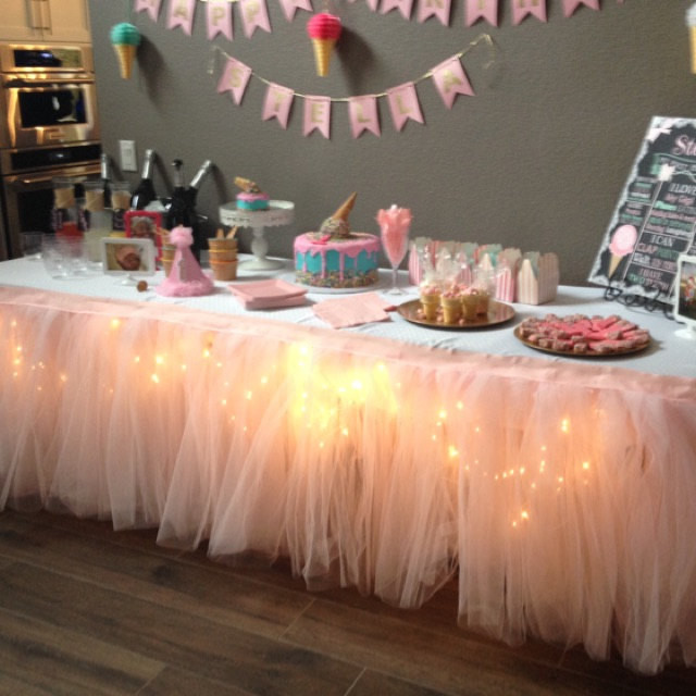 Table Decorations For Birthday Party
 Tutu Table Skirt Custom Made Wedding Birthday Baby Shower