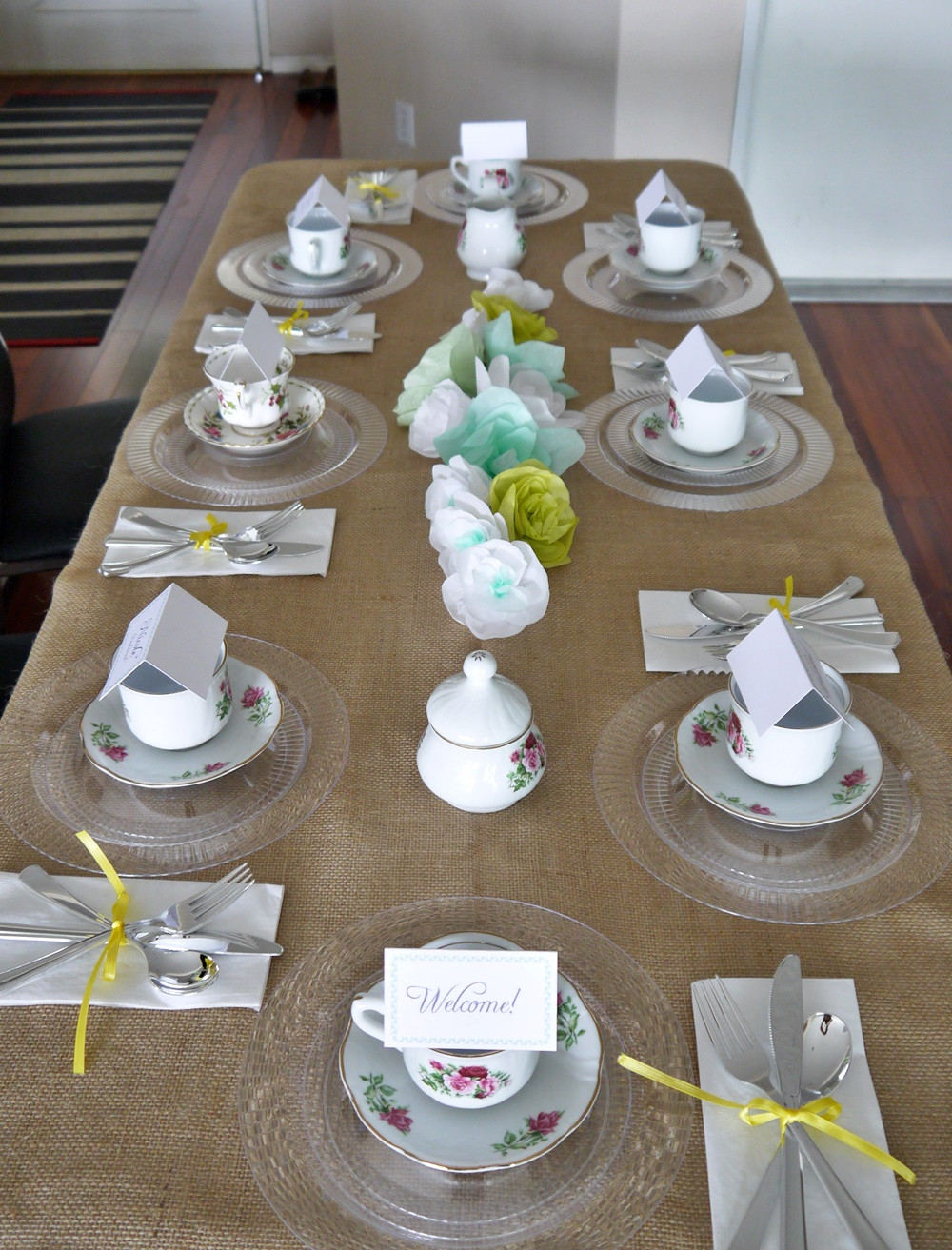 Table Setting Tea Party Ideas
 Garden Tea Party Bridal Shower