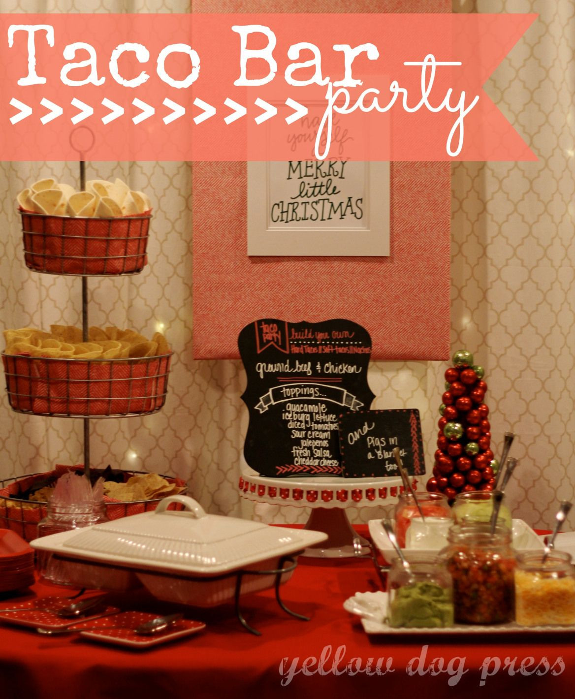 Taco Bar Ideas For Graduation Party
 Taco Bar Party Kitchen Pinterest