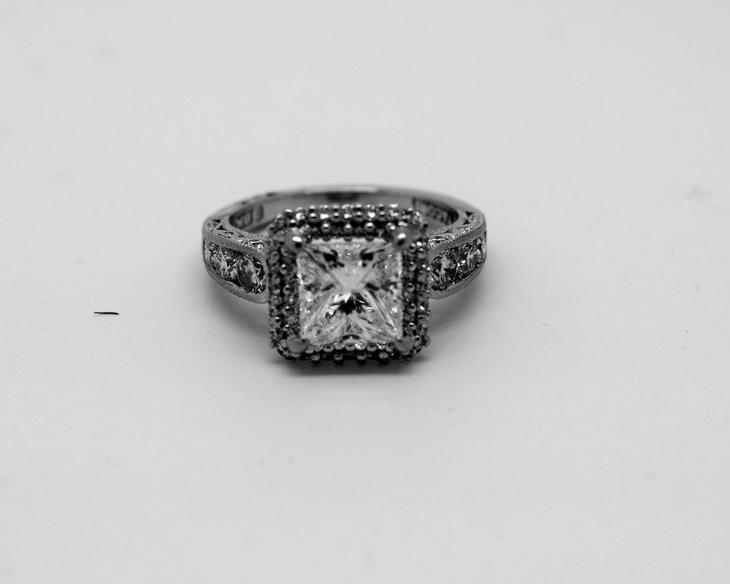 Tacori Princess Cut Engagement Rings
 Tacori Princess Cut Diamond Gold Engagement Ring and