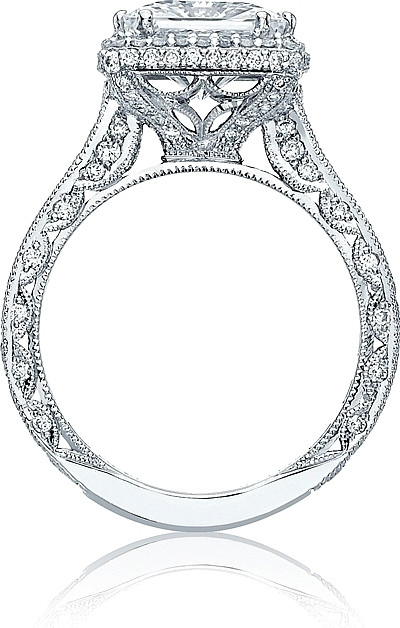 Tacori Princess Cut Engagement Rings
 Tacori RoyalT Princess Cut Halo Diamond Engagement Ring