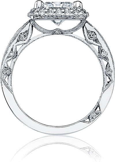 Tacori Princess Cut Engagement Rings
 Tacori Princess Cut Diamond Halo Engagement Ring HT2518PR