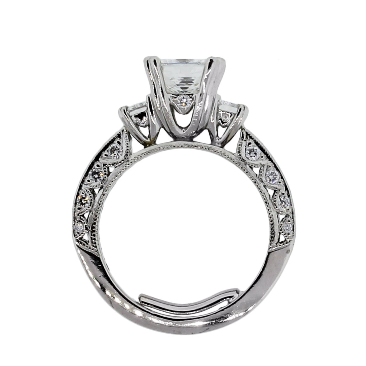 Tacori Wedding Ring
 Tacori Engagement Rings Platinum 1 71CT GIA Princess Cut
