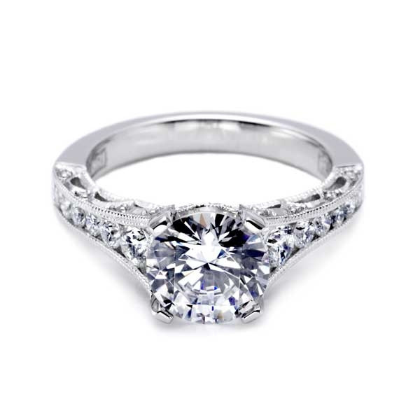 Tacori Wedding Ring
 Tacori Crescent Round Diamond Pave Semi Mount Engagement