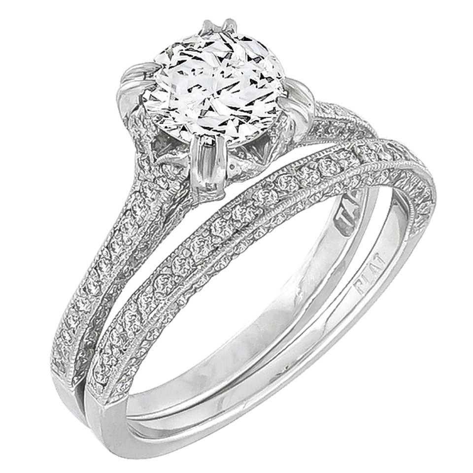 Tacori Wedding Ring
 Tacori Diamond Engagement Ring and Wedding Band Set For