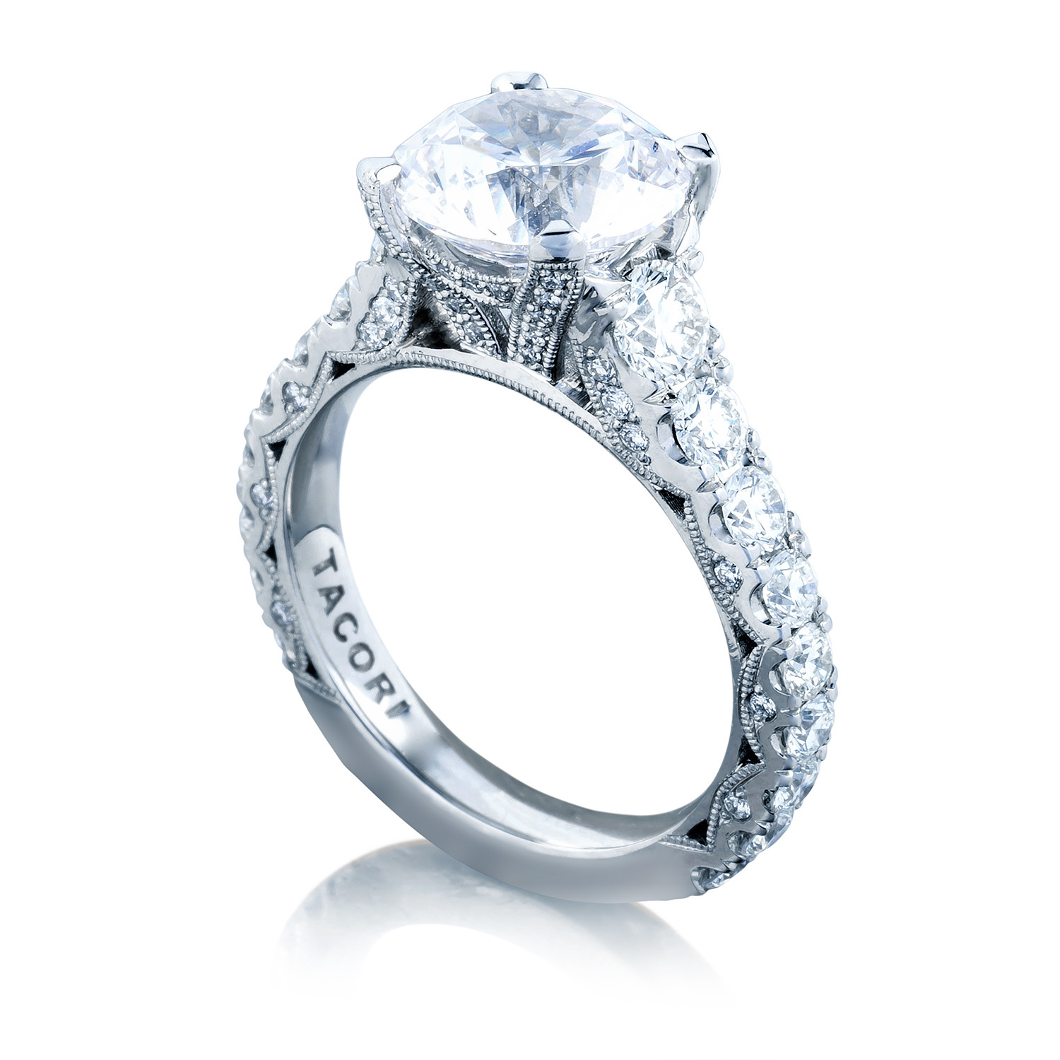 Tacori Wedding Ring
 Tacori Engagement Rings RoyalT Round Setting 1 65ctw