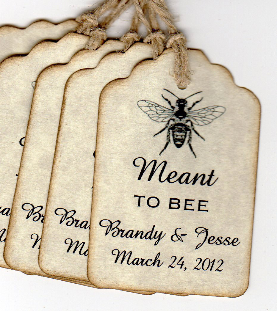 Tags For Wedding Favors
 Personalized Wedding Favor Tags Wedding Gift Tags by