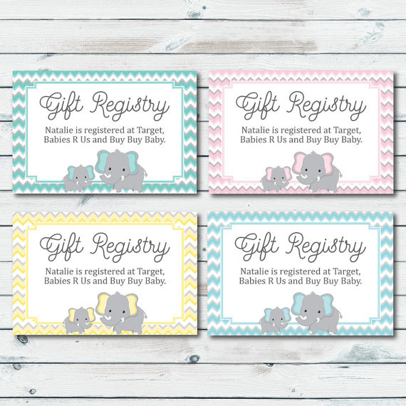 Target Registry Baby Gift
 Baby Registry Cards Registry Inserts Baby Shower Gift