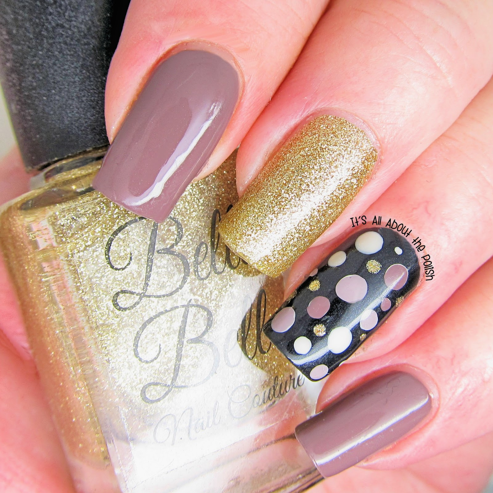 Taupe Nail Designs
 It s all about the polish Taupe Autumn dot nail design
