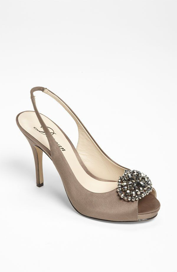 Taupe Shoes For Wedding
 Delman Aura Slingback Pump