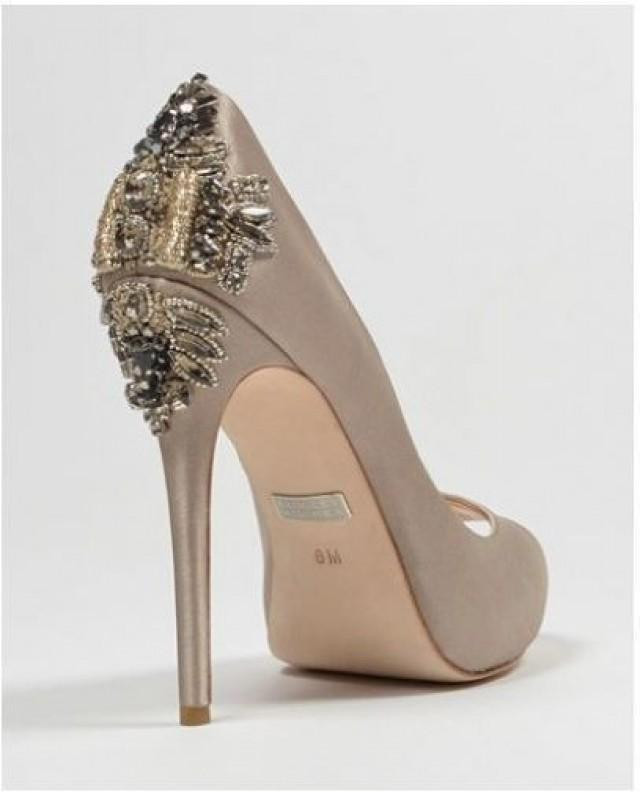 Taupe Shoes For Wedding
 Badgley Mischka DREE II Taupe High Heels Wedding Shoes