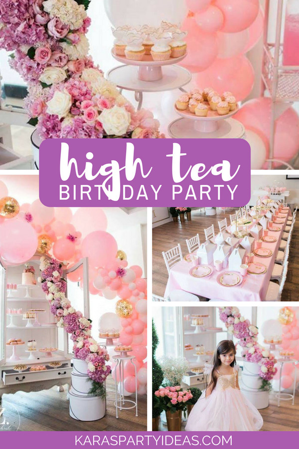 Tea Birthday Party Ideas
 Kara s Party Ideas High Tea Birthday Party