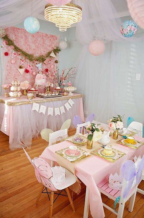 Tea For Two Party Ideas
 Pretty pastel kid s tea party birthday Ideas for an