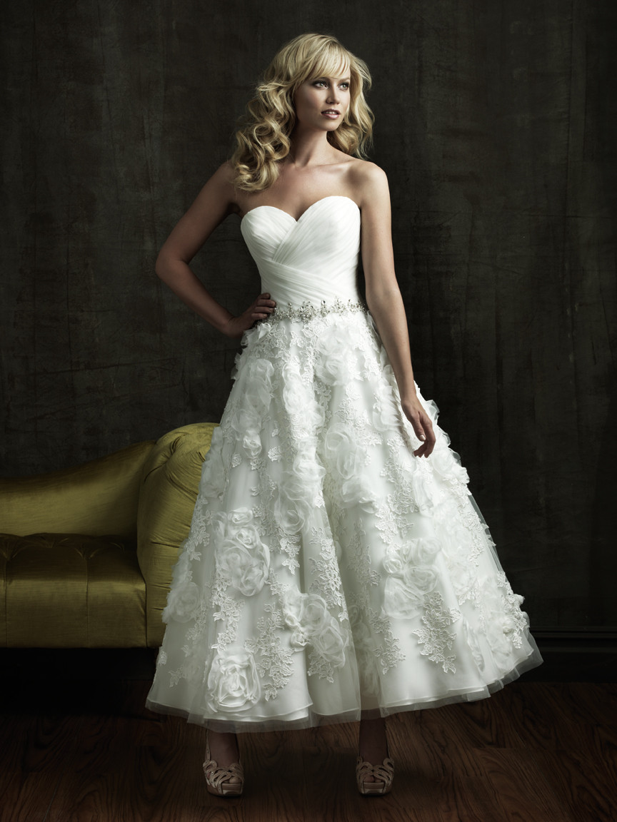 Tea Length Wedding Gown
 Hills in Hollywood Bridal and Formal Wear Tea Length