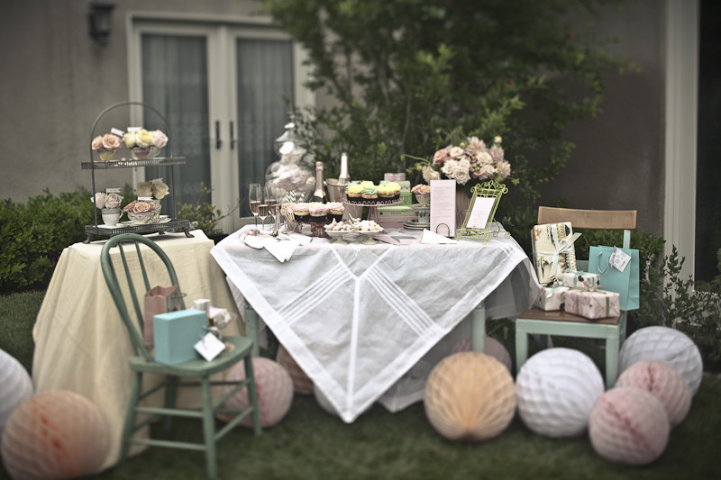 Tea Party Bridal Shower Decorating Ideas
 Table Linens