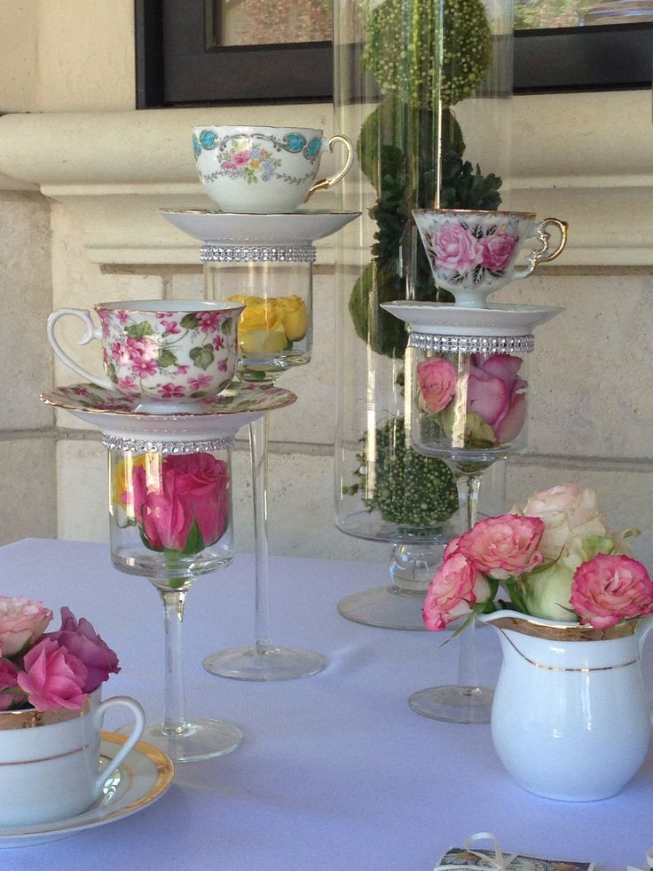 Tea Party Bridal Shower Decorating Ideas
 Decorating done by Shaylie George Green Decorating for a