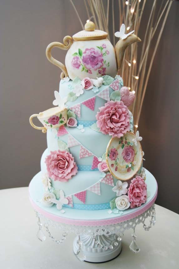 Tea Party Cake Ideas
 1428 best Birthday Cakes images on Pinterest