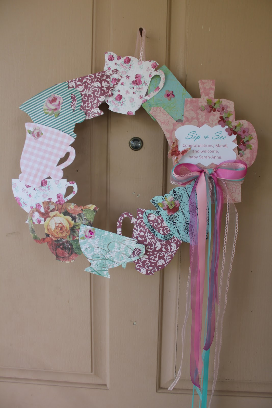 Tea Party Crafts Ideas
 Precise is Nice Sip and See Baby Shower tea party style