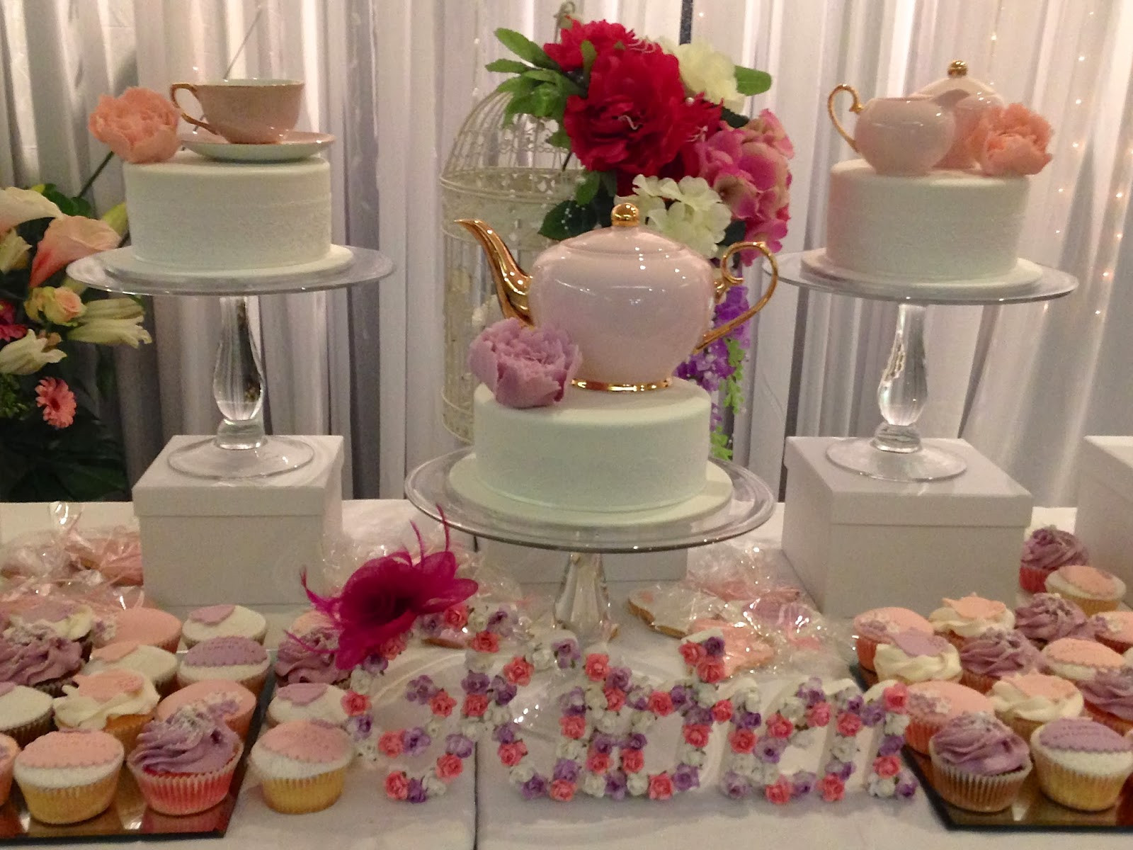 Tea Party Decorating Ideas
 Party Ideas Pretty in pink floral kitchen tea ideas