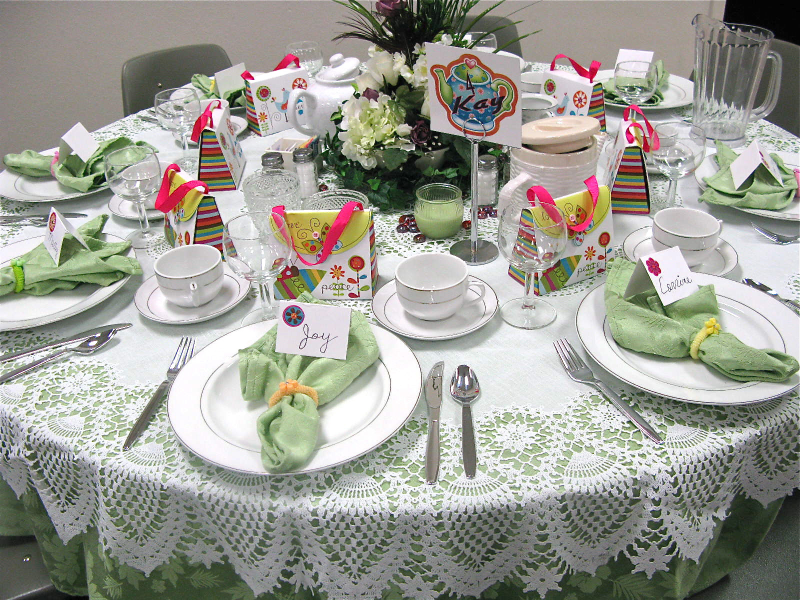 Tea Party Decorating Ideas
 Table Scraps Tea scones AND cowboy hats