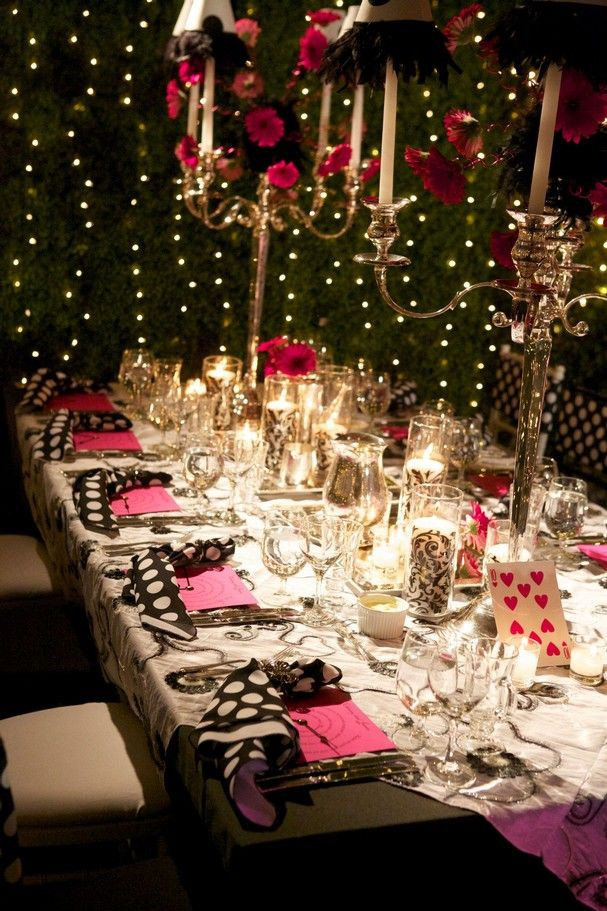 Tea Party Decoration Ideas Adults
 loving the twinkly lights and tea party theme