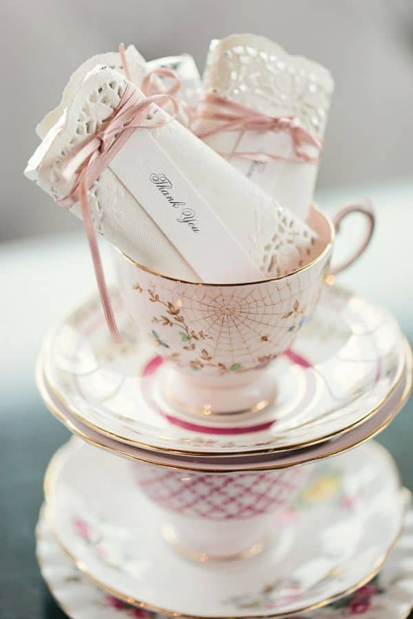 Tea Party Favor Ideas For Adults
 DIY Tea Party Favors Doily Wrapped Candy Bars