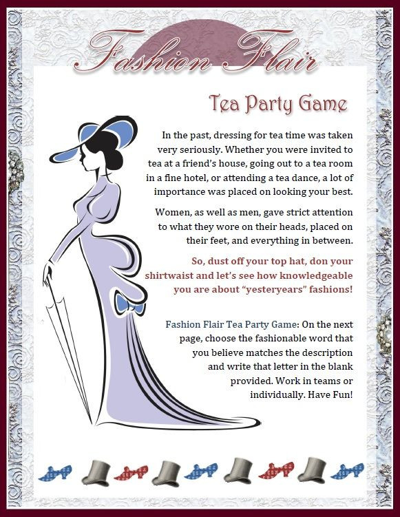 Tea Party Games Ideas
 Find the most fun and unique tea party games including