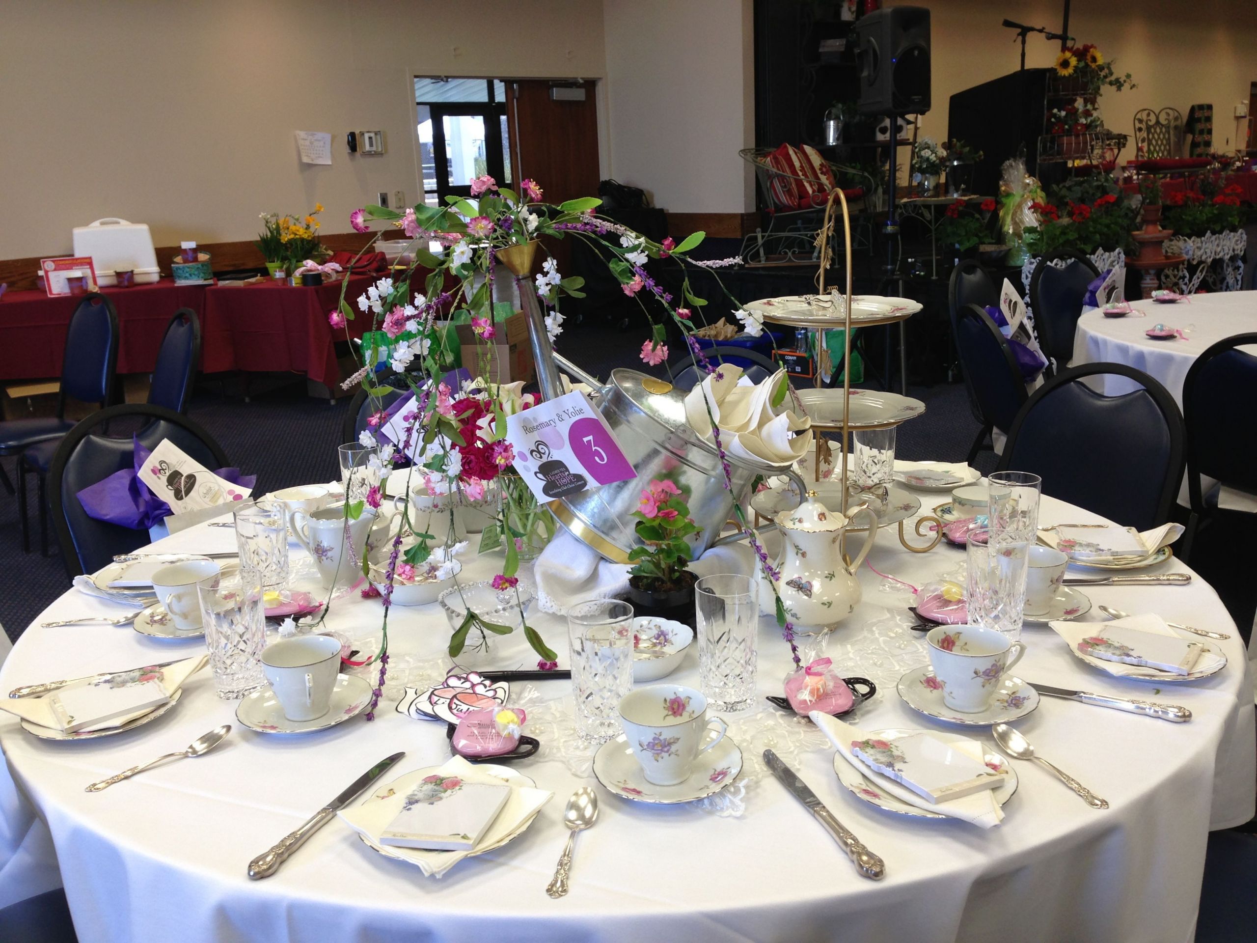 Tea Party Ideas For Ladies
 Decorated for a la s Tea Party for charity "Club Christ