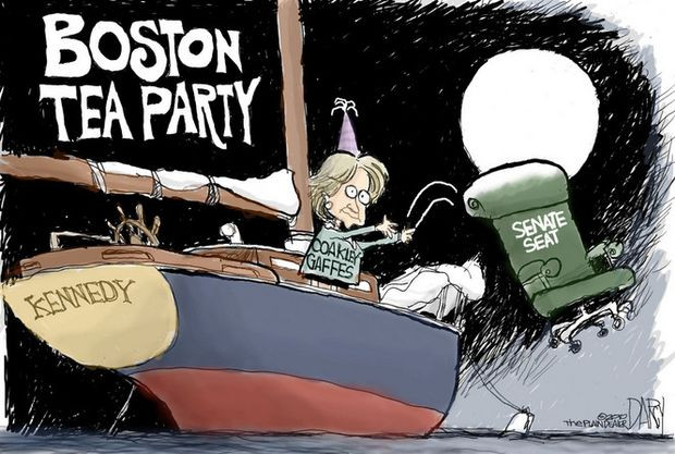 Tea Party Ideas Political
 Boston tea party editorial cartoon for Jan 26